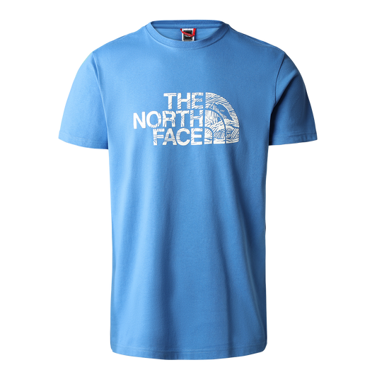 The North Face Woodcut Dome T-Shirt - Blue