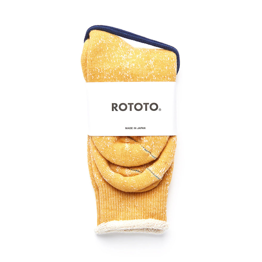 RoToTo Double Face Socks - Yellow
