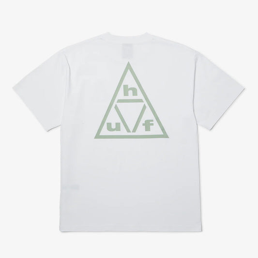 HUF Triple Triangle SS Tee - White Grey