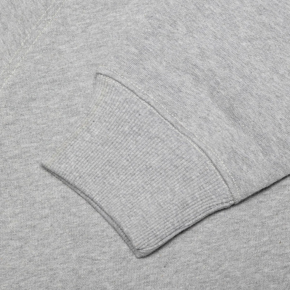 Nudie Jeans Gunde Logo Zip Hoodie - Grey Melange