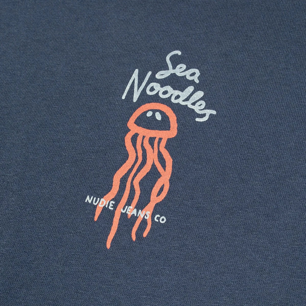 Nudie Jeans Roy Sea Noodles T-Shirt - Dark Blue