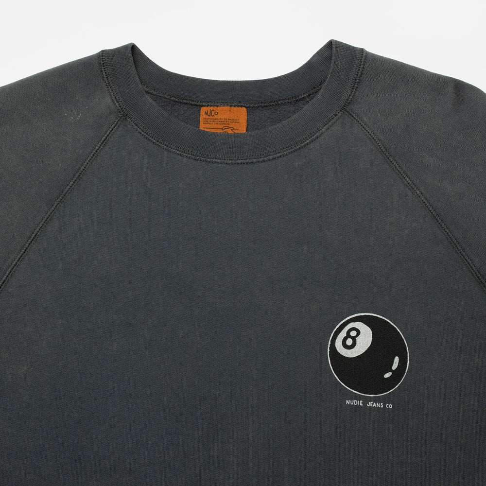 Nudie Jeans Palle Sweatshirt Knock-Topus - Anthracite