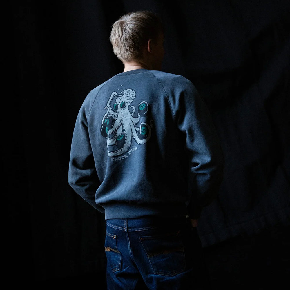 Nudie Jeans Palle Sweatshirt Knock-Topus - Anthracite