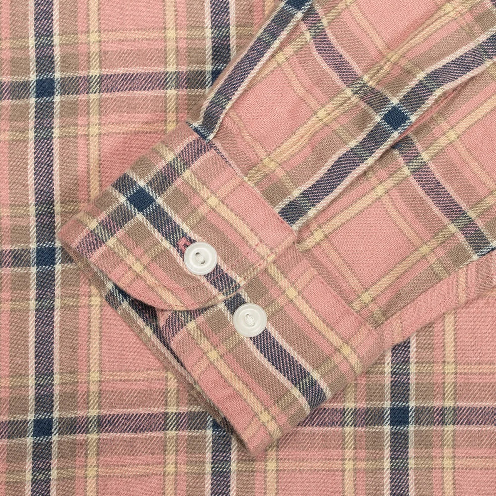 Nudie Jeans Julian Worker Checked Shirt - Pink