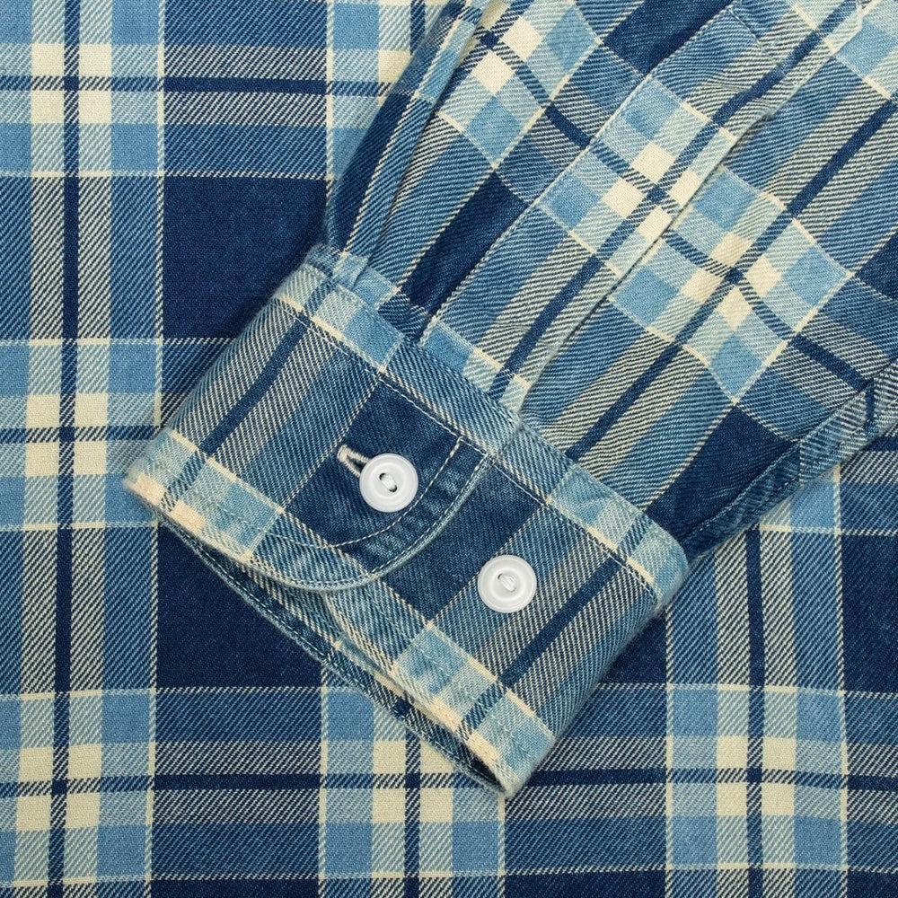 Nudie Jeans Julian Worker Checked Shirt - Indigo