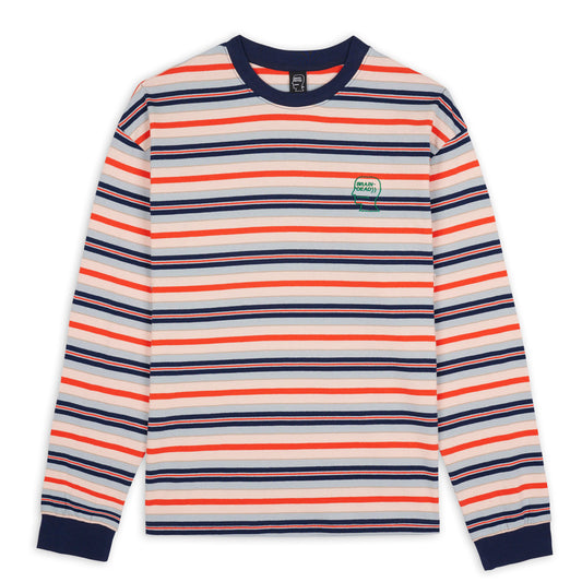 Brain Dead 92 Striped LS T-Shirt - Navy