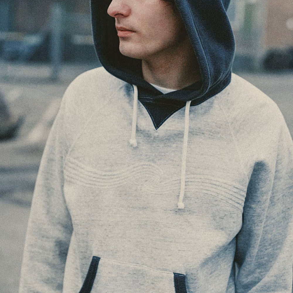 Nudie Jeans Gunde Hoodie - Embo Wave