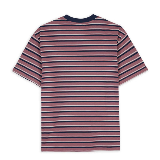 Brain Dead 94 Striped T-Shirt - Rose