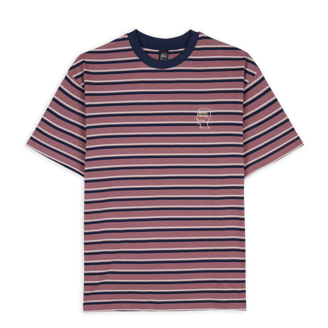 Brain Dead 94 Striped T-Shirt - Rose