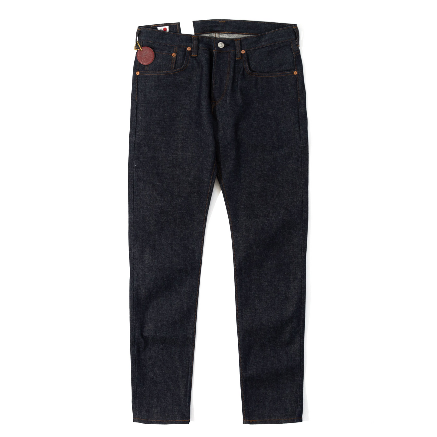 Edwin Regular Tapered Rainbow Selvage Nihon Menpu Jean - Dark Pure Indigo Blue Raw State