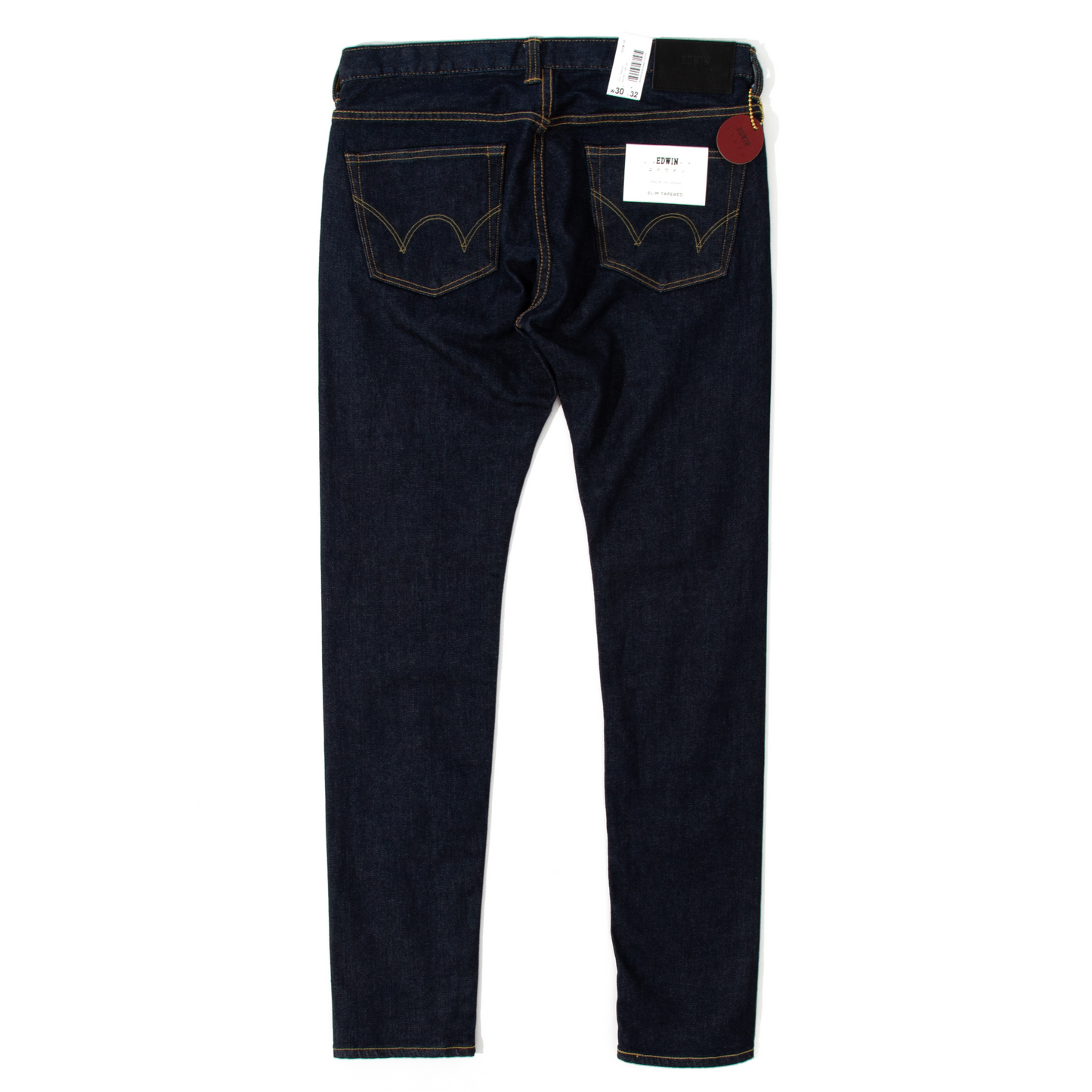 Edwin Slim Tapered Green/White Selvage Kaihara Blue Stretch Jean - Denim Blue