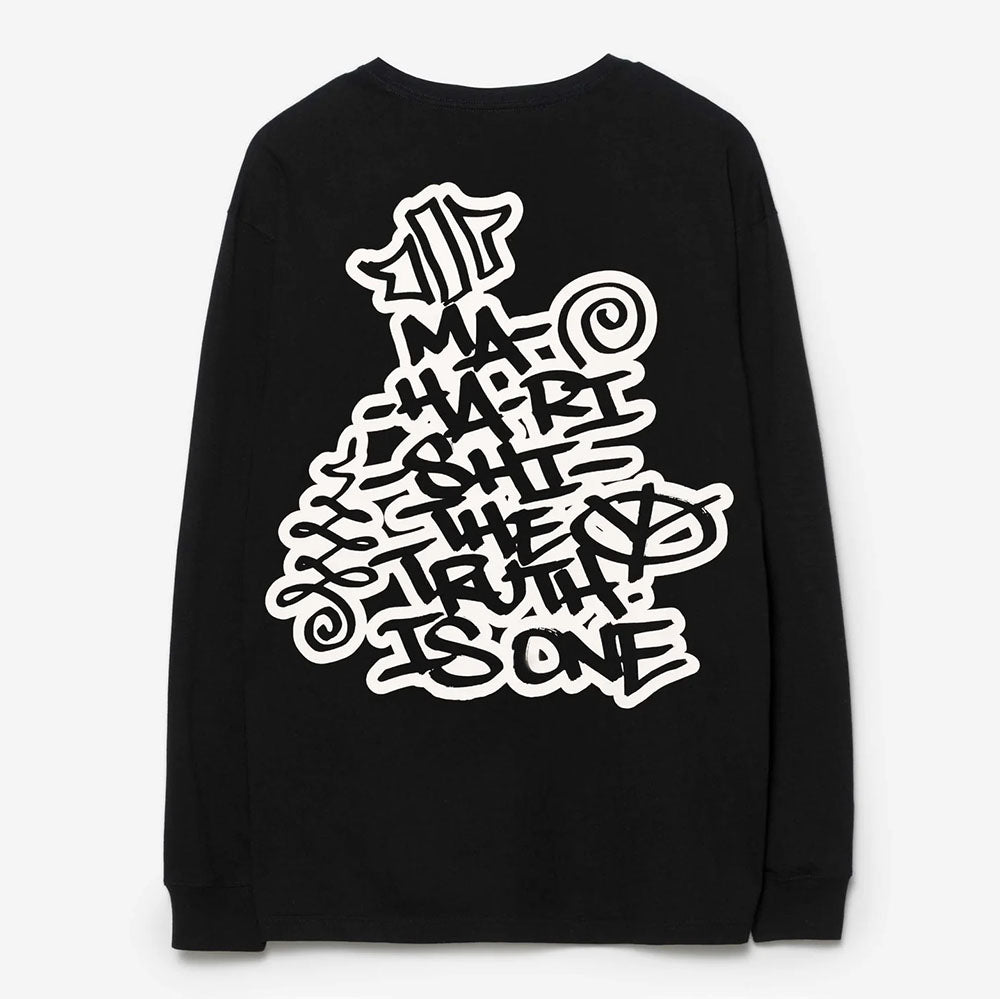 Maharishi Swirling Snowflake LS Tee - Black