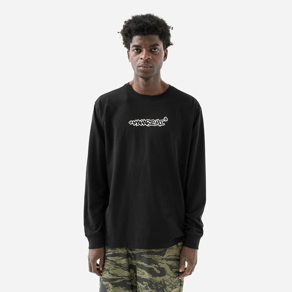 Maharishi Swirling Snowflake LS Tee - Black