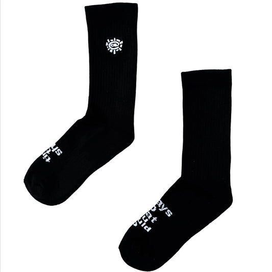 ADWYSD Mini Emb @sun Sock - Black