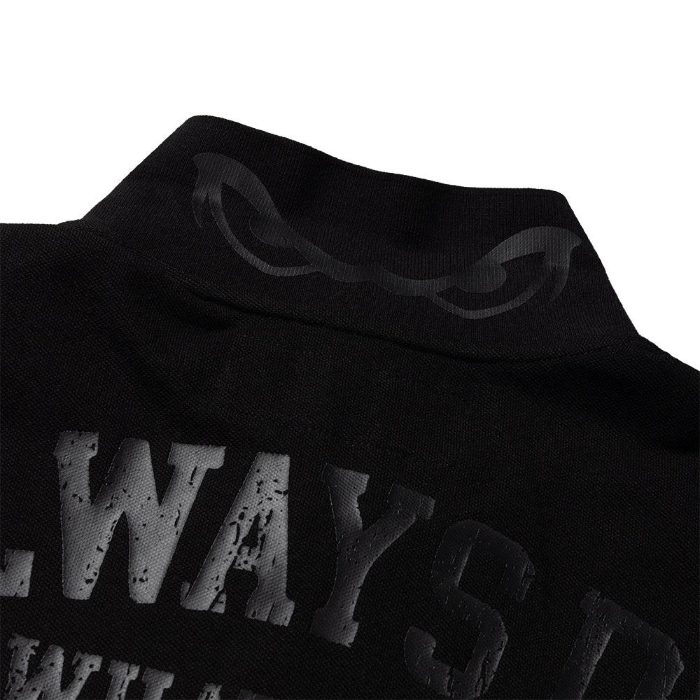 ADWYSD Two Tone Polo - Black Grey