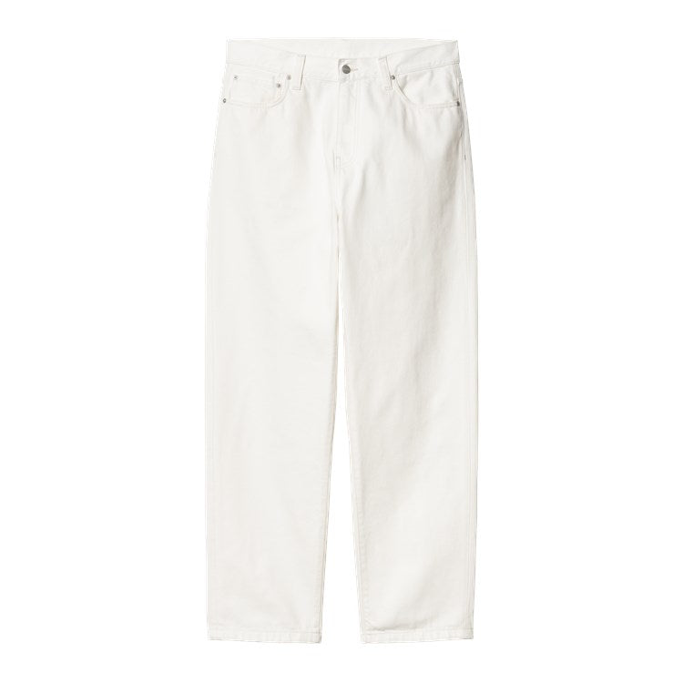 Carhartt WIP Aaron Pant - White Rinsed