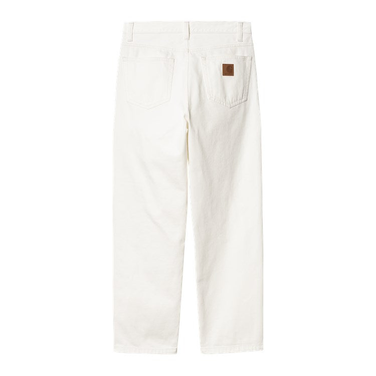 Carhartt WIP Aaron Pant - White Rinsed
