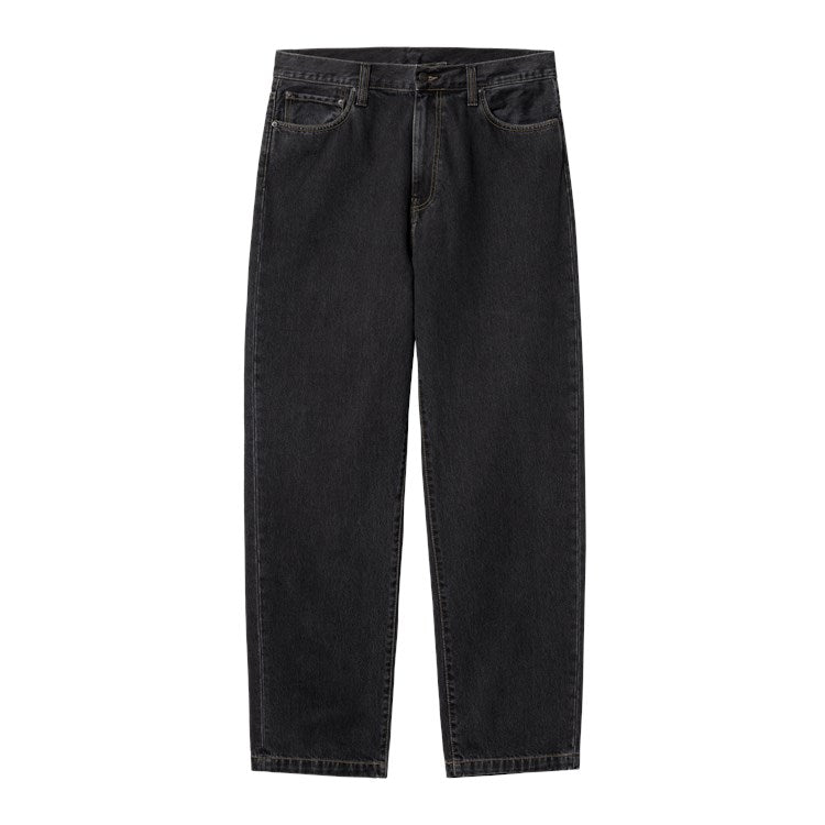 Carhartt WIP Aaron Pant - Black Stone Washed