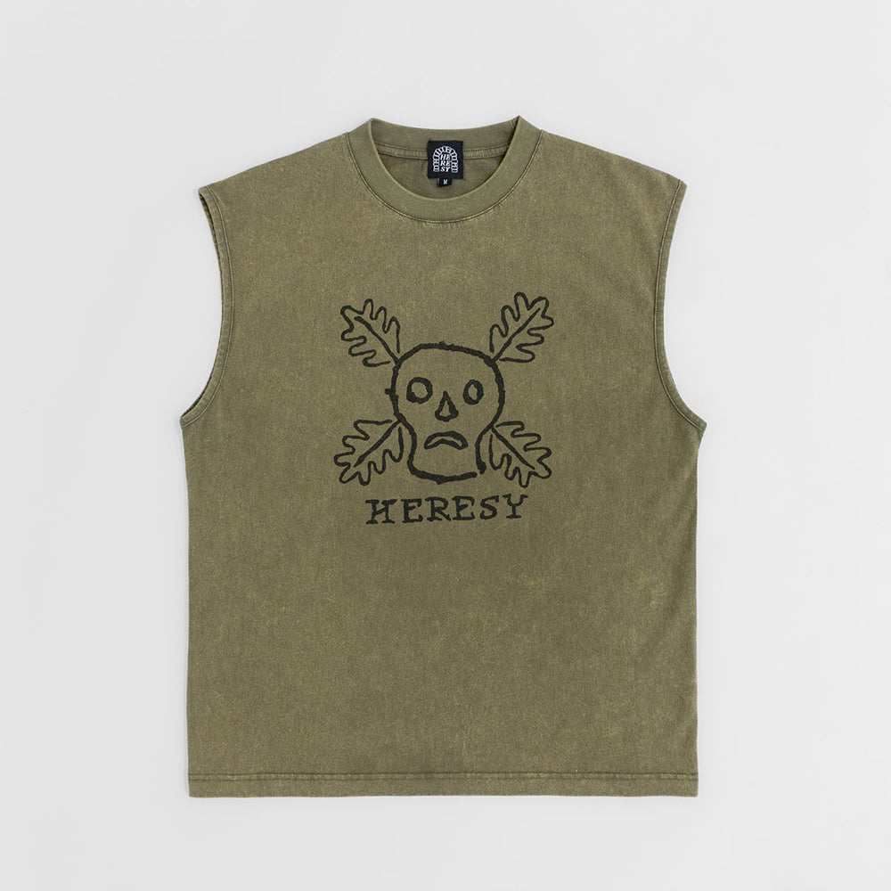 Heresy Green Man Vest - Ash