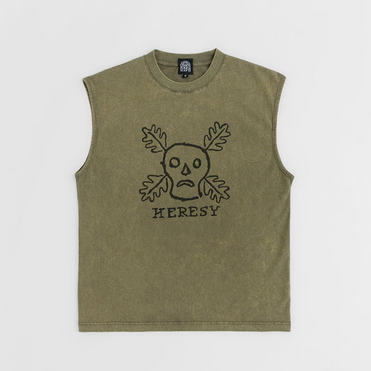 Heresy Green Man Vest - Ash
