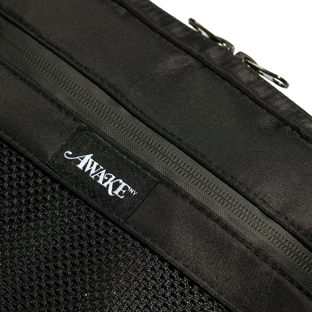 Awake NY Canvas Logo Messenger Bag - Black