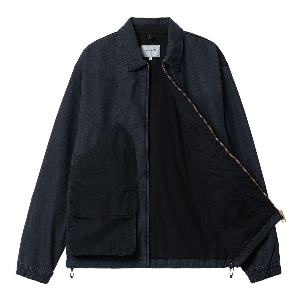 Carhartt WIP Alma Jacket - Black Stone Washed