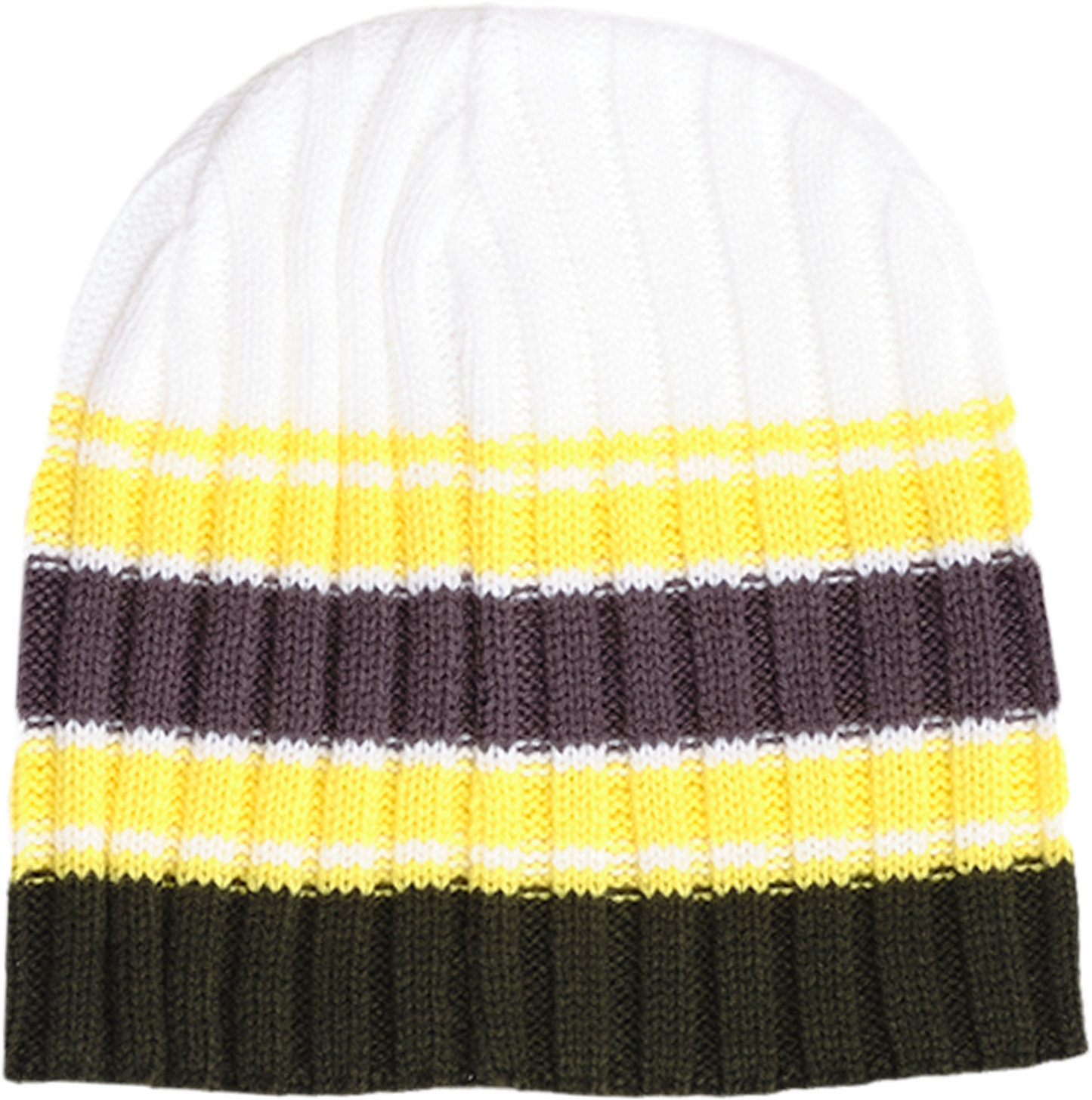 Always Do What You Should Do Cable Knit Clyde Beanie - White Green