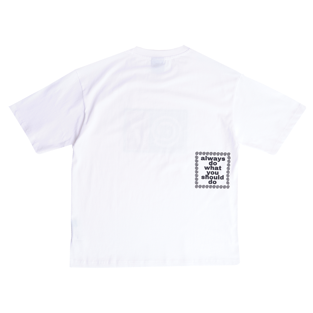Always Do What You Should Do Coastlines Tee - White