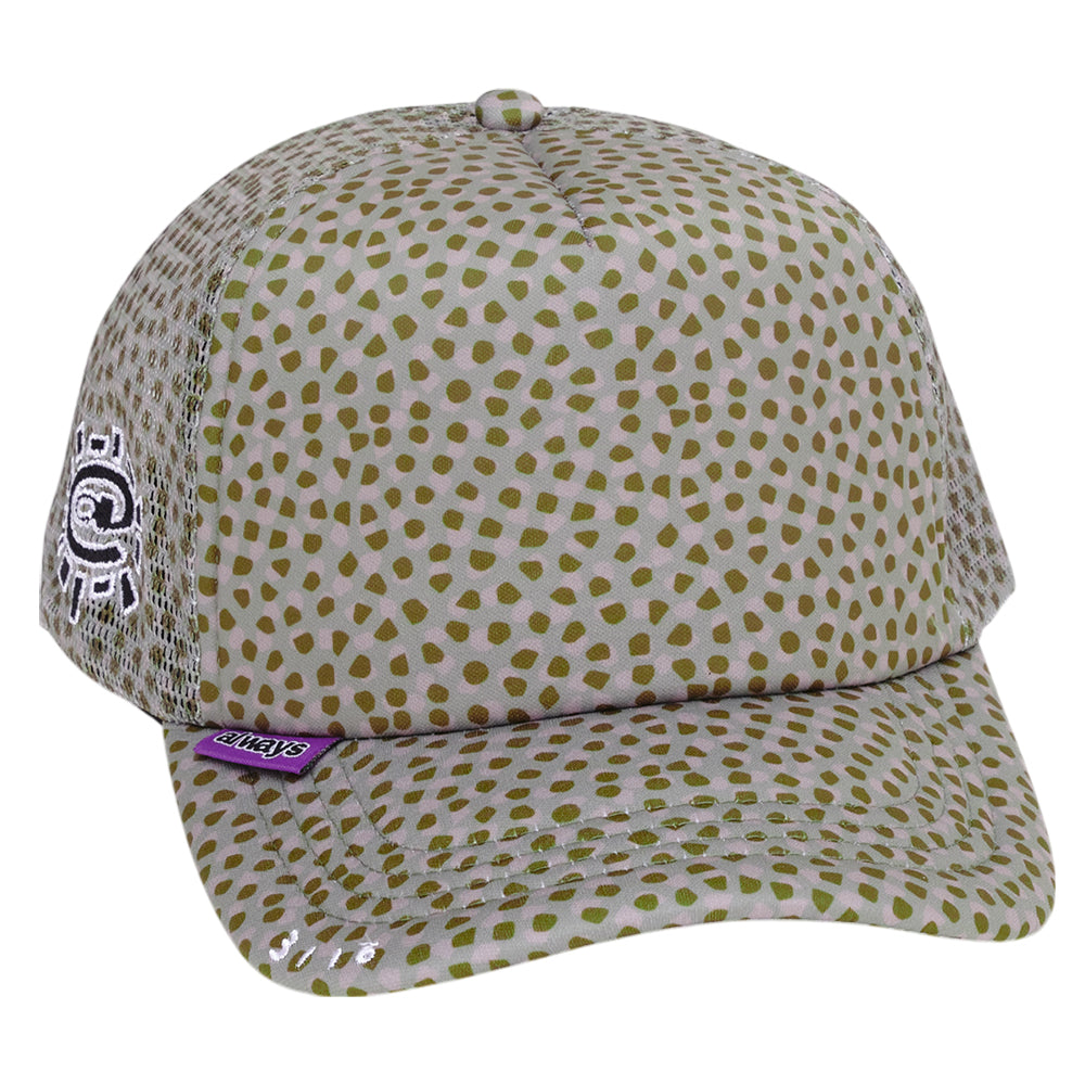 Always Do What You Should Do Coral Pattern Trucker Cap