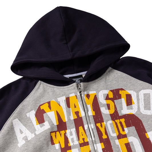 ADWYSD Jersey Raglan Zip Yp Hoodie - Heather Grey