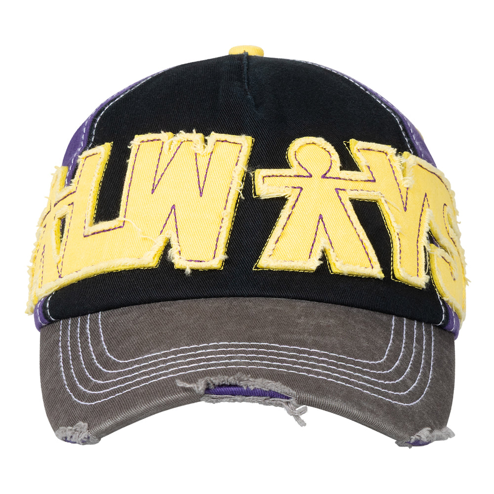 ADWYSD 5P Human Logo Cap - Purple Black Yellow