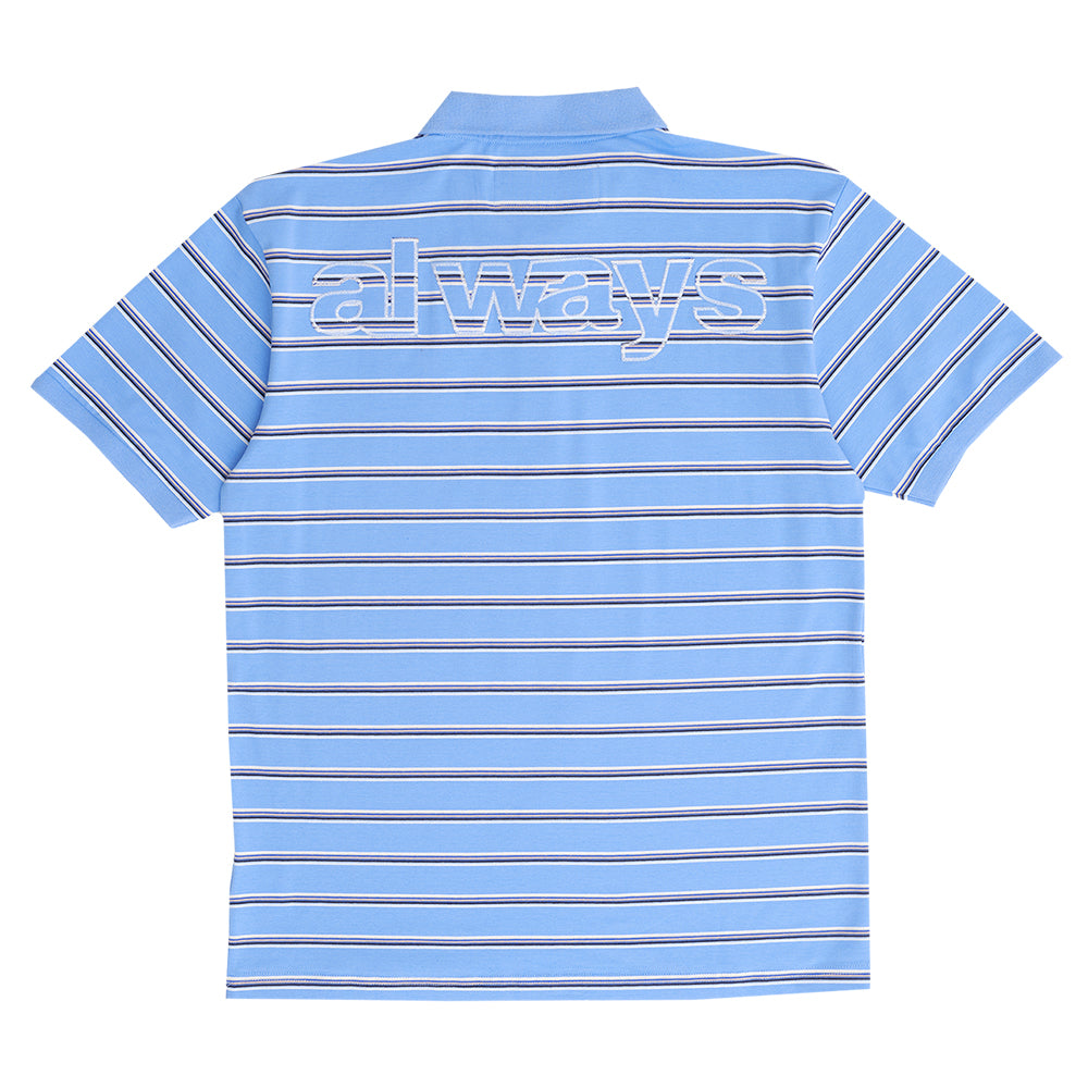 Always Do What You Should Do Educated Applique Polo - Blue White
