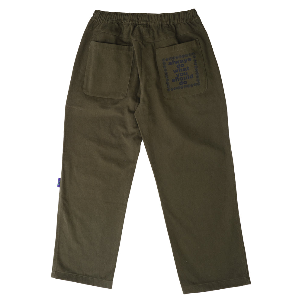 Always Do What You Should Do Relaxed Skate Pant - Green
