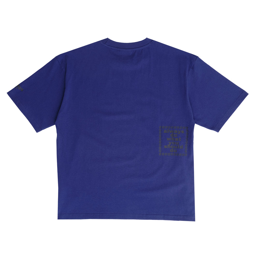Always Do What You Should Do Love Is Hard Tee - Navy