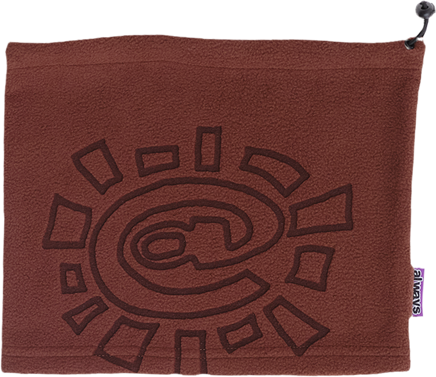 Always Do What You Should Do Polarfleece Snood - Brown