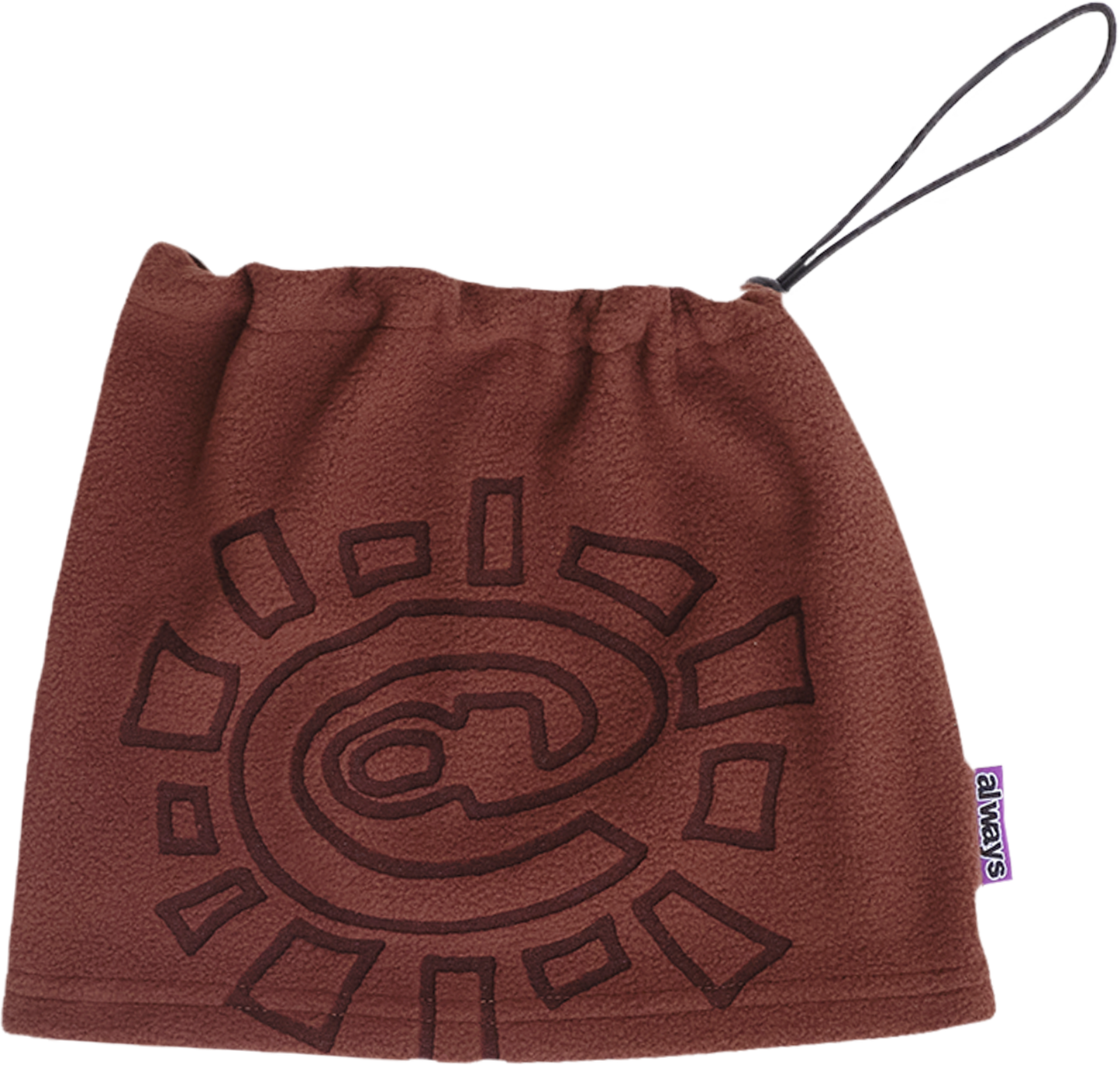 Always Do What You Should Do Polarfleece Snood - Brown