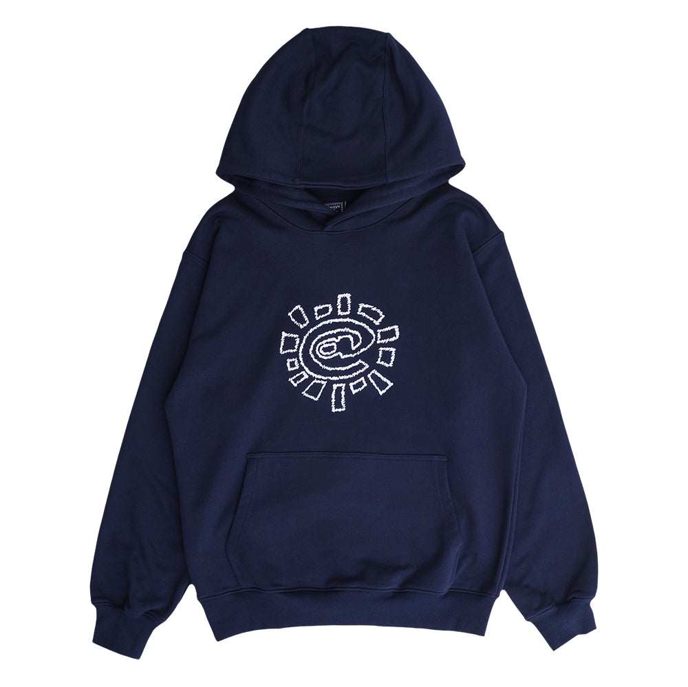 Always Do What You Should Do Scribble Sun Hoodie - Navy