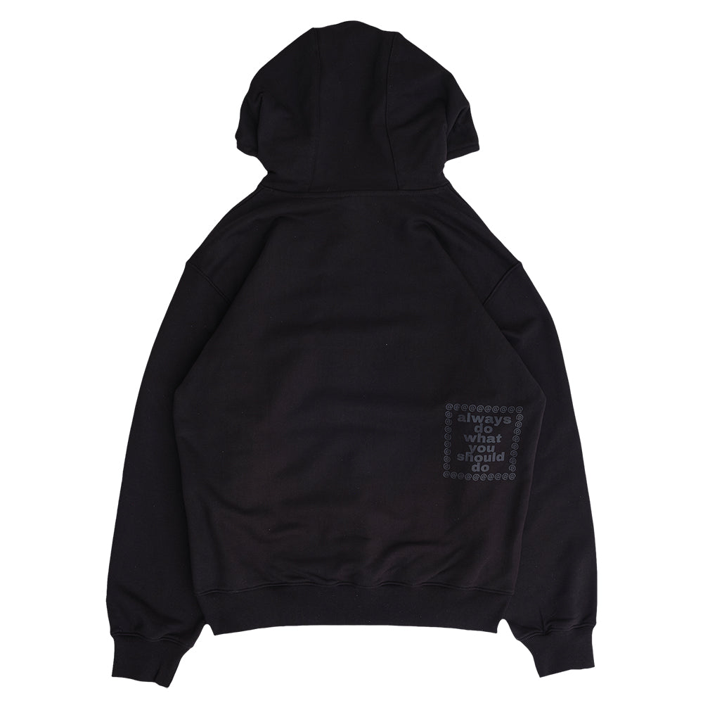 Always Do What You Should Do Snapper Rocks Hoodie - Black