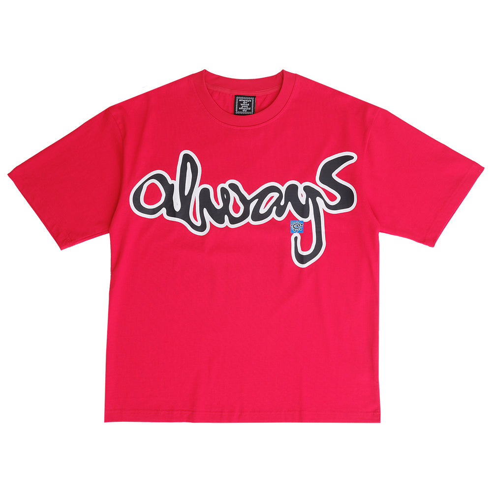 Always Do What You Should Do Snapper Rocks Tee - Red