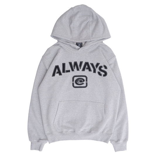 Always Do What You Should Do Stencil PO Hoodie - Grey