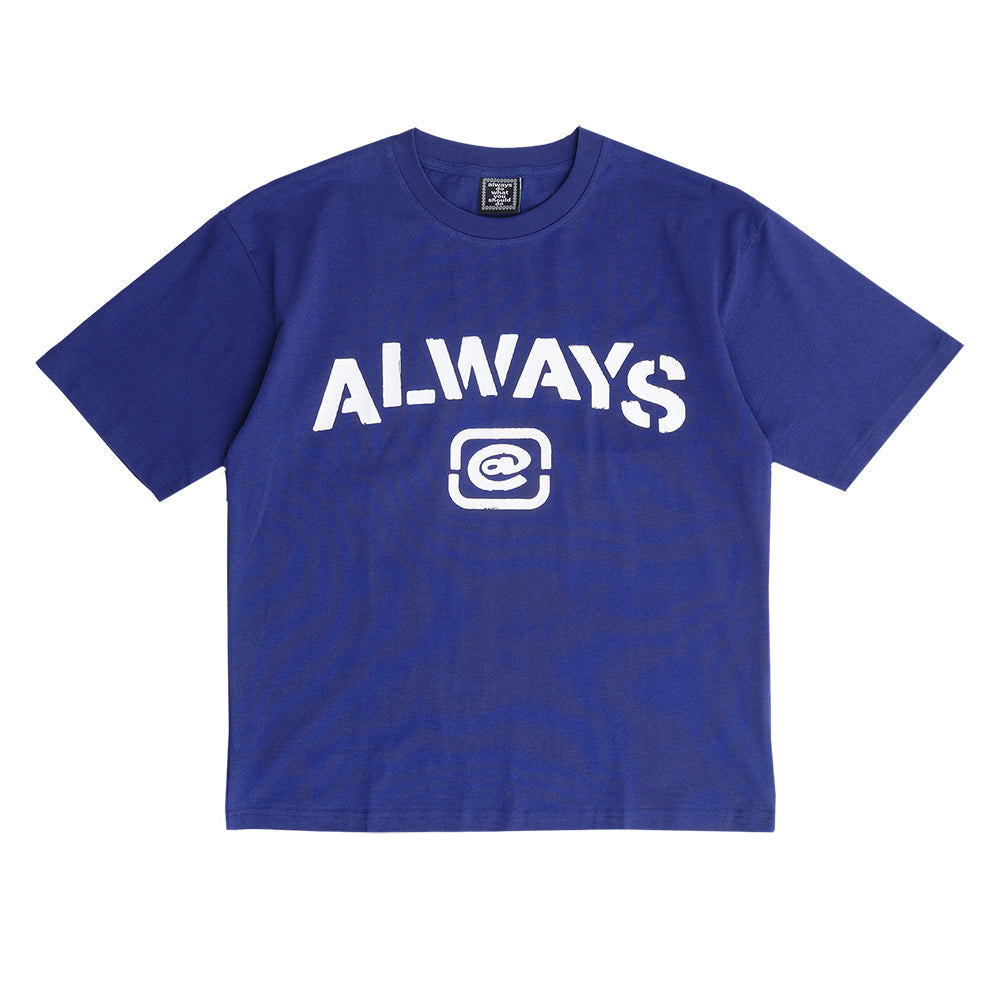 Always Do What You Should Do Stencil Tee - Navy