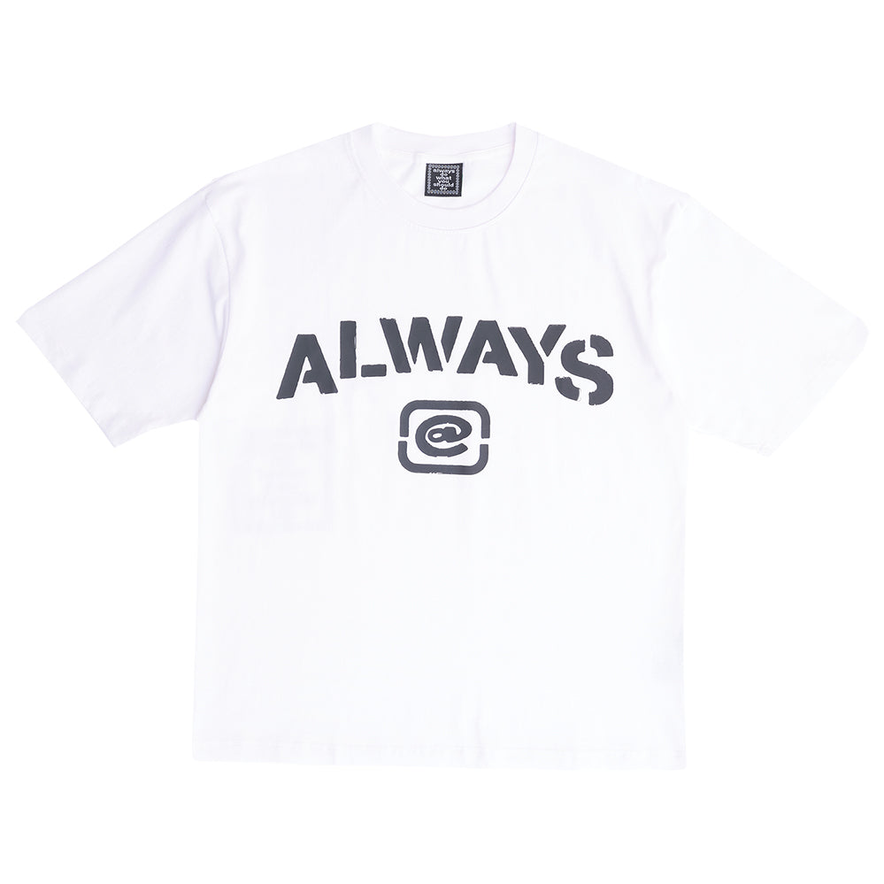 Always Do What You Should Do Stencil Tee - White