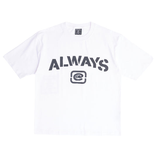 Always Do What You Should Do Stencil Tee - White