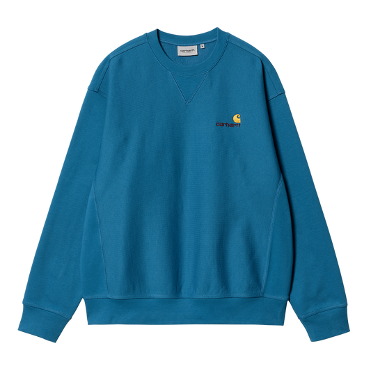 Carhartt WIP American Script Sweatshirt - Amalfi