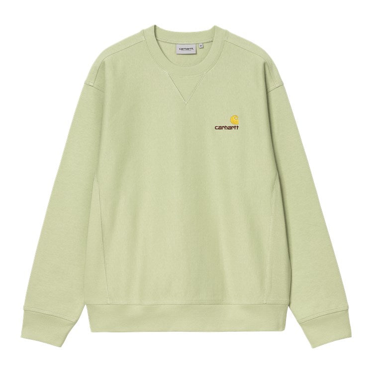 Carhartt WIP American Script Sweatshirt - Pale Olive