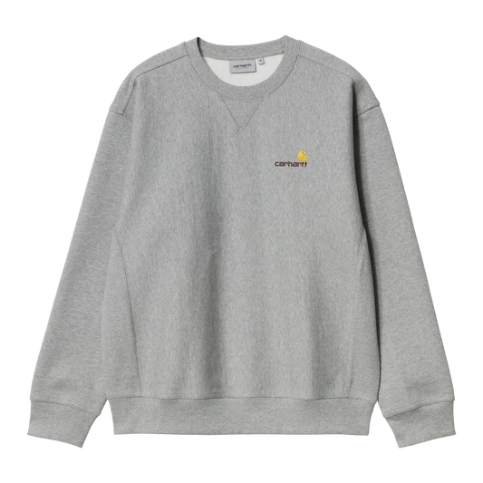 Carhartt WIP American Script Sweatshirt - Grey Heather