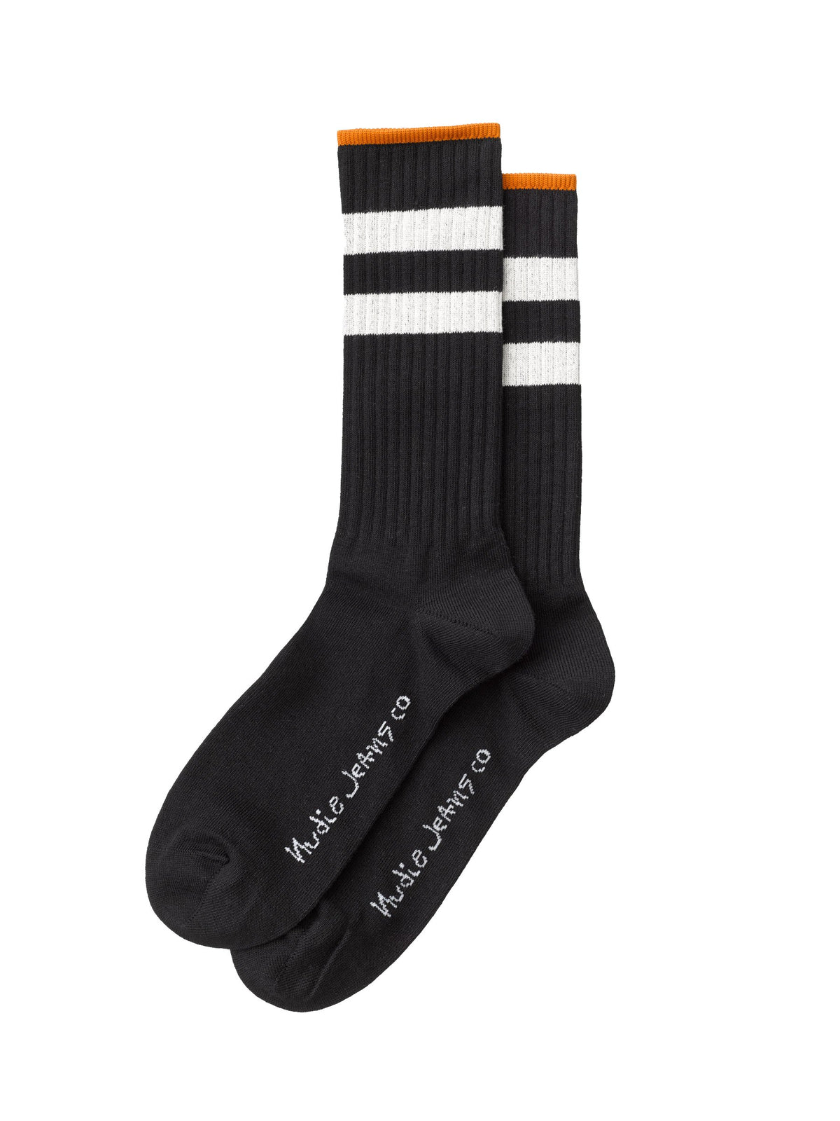 Nudie Jeans Co. Amundsson Sport Socks - Black White