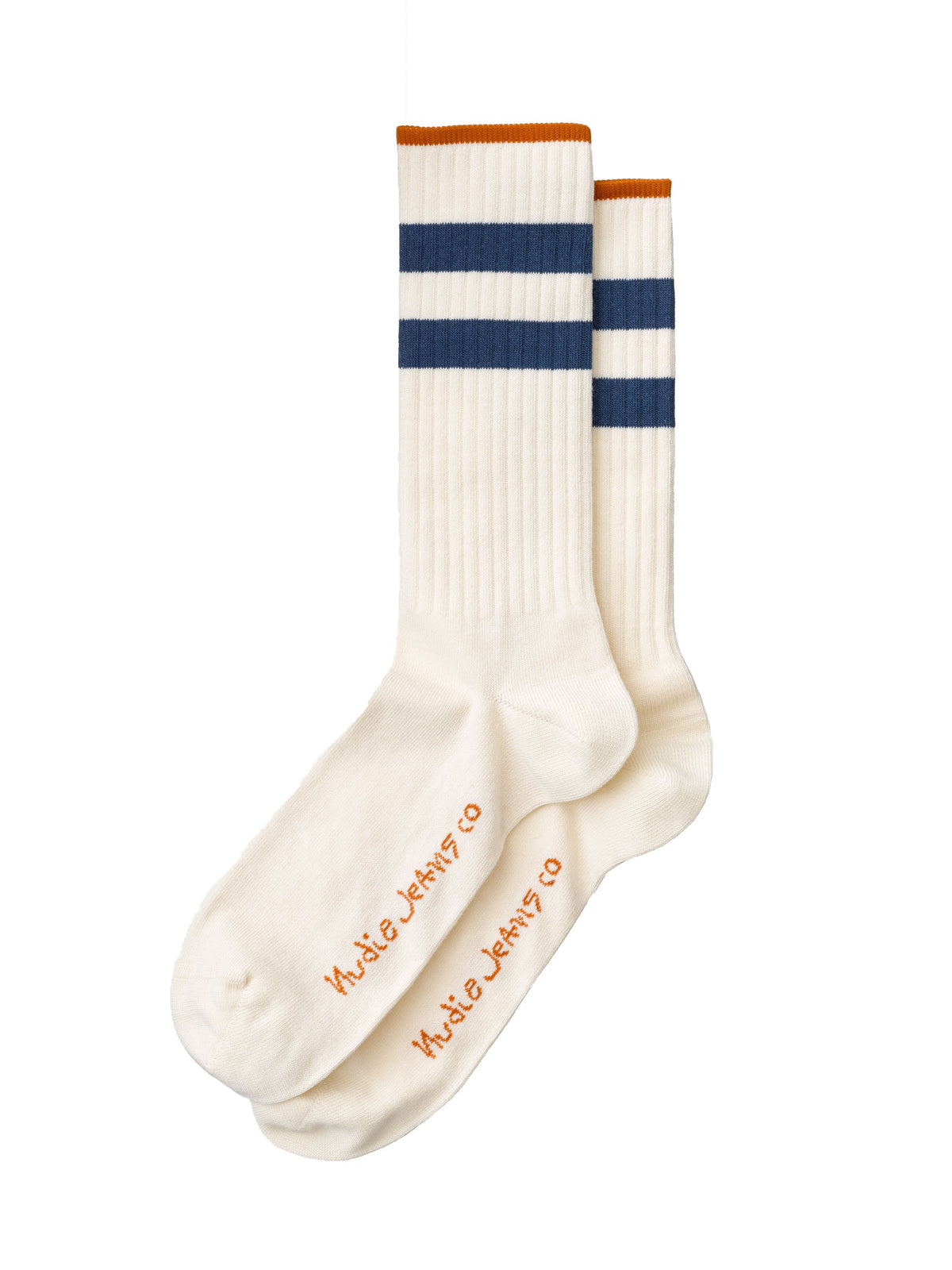 Nudie Jeans Co. Amundsson Sport Socks - White Navy