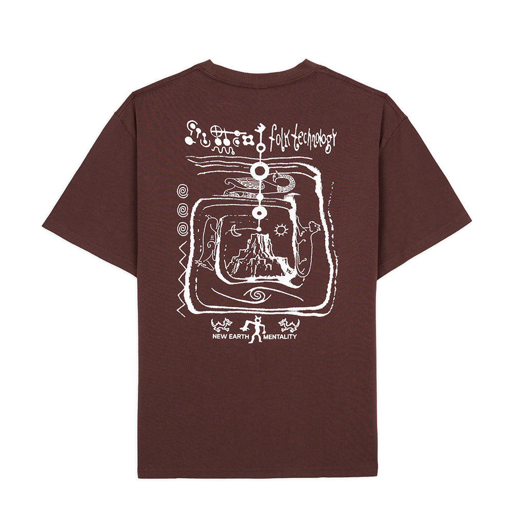 Brain Dead Ancient Knowledge Tee - Berry