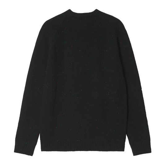Carhartt WIP Anglistic Sweater - Speckled Black